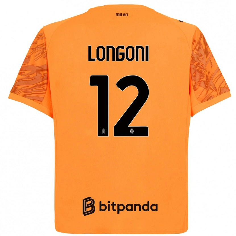 Danxen Damen Alessandro Longoni #12 Trikot Orange Gelb Schwarz Torwarttrikot 2025/26 Österreich