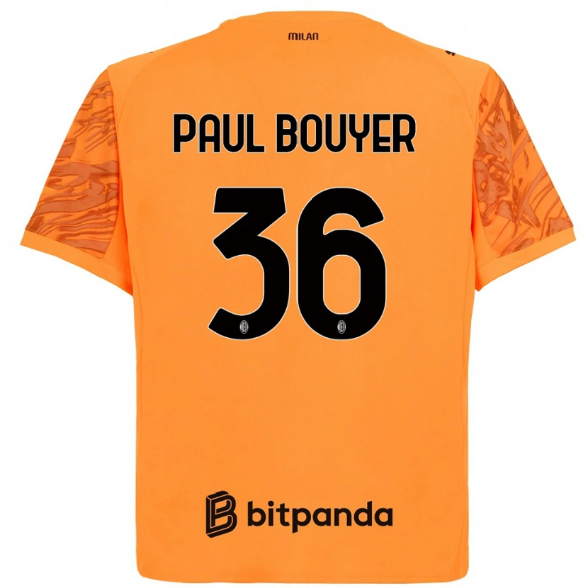 Danxen Damen Léo Paul Bouyer #36 Trikot Orange Gelb Schwarz Torwarttrikot 2025/26 Österreich