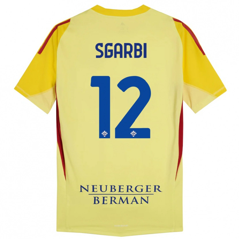 Danxen Damen Dylan Sgarbi #12 Trikot Hellgelb Schwarz Torwarttrikot 2025/26 Österreich