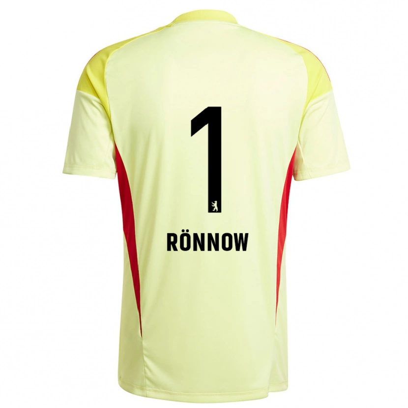 Danxen Damen Frederik Rönnow #1 Trikot Hellgelb Schwarz Torwarttrikot 2025/26 Österreich