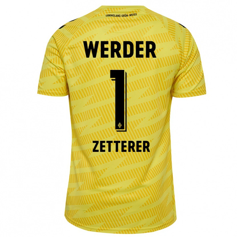 Danxen Damen Michael Zetterer #1 Trikot Gelb Schwarz Torwarttrikot 2025/26 Österreich