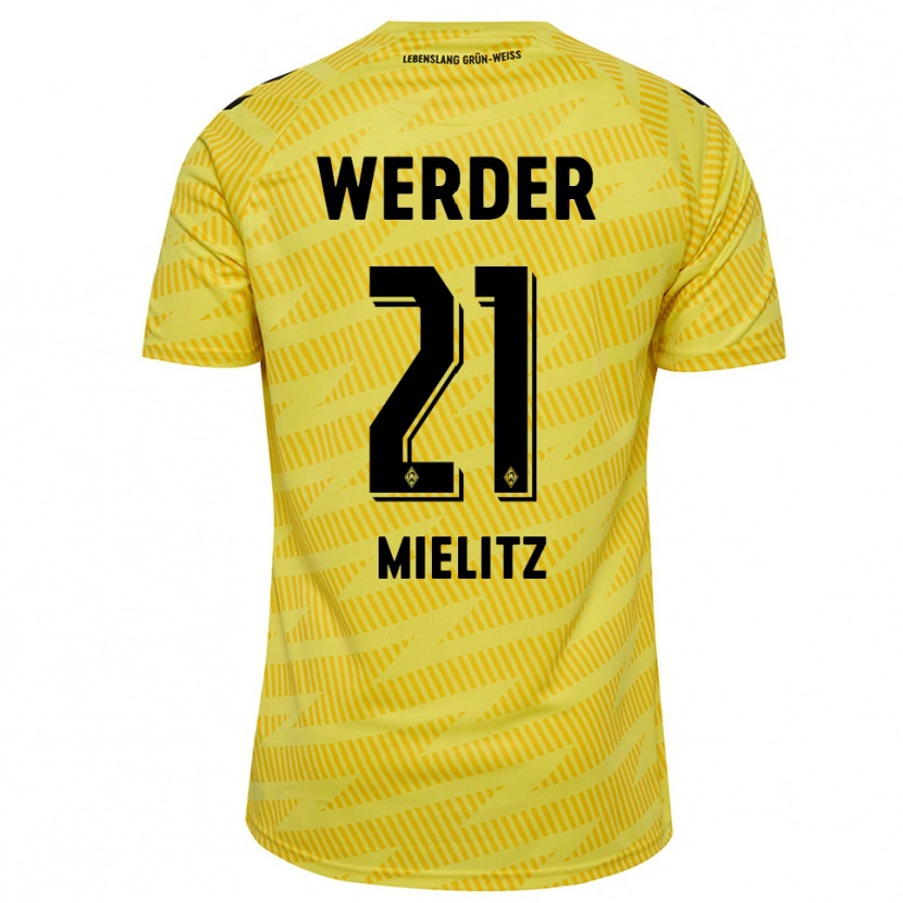 Danxen Damen Sebastian Mielitz #21 Trikot Gelb Schwarz Torwarttrikot 2025/26 Österreich