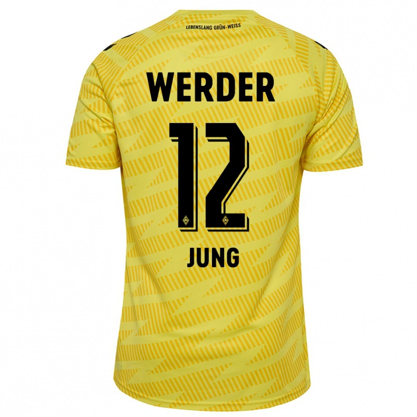 Danxen Damen Hugo Jung #12 Trikot Gelb Schwarz Torwarttrikot 2025/26 Österreich