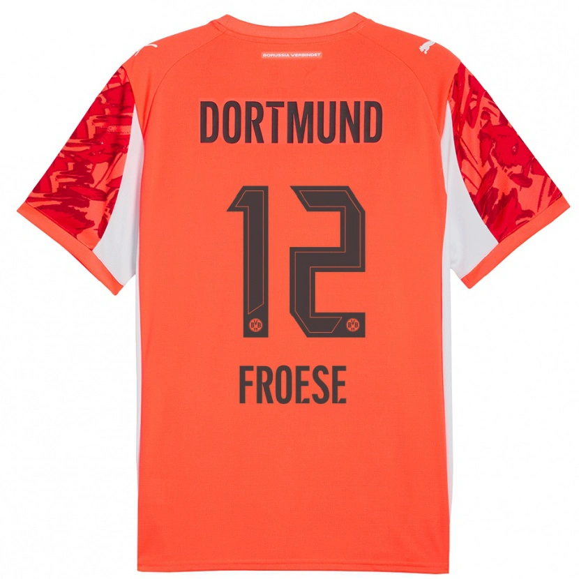 Danxen Damen Julien Froese #12 Trikot Rot Orange Torwarttrikot 2025/26 Österreich