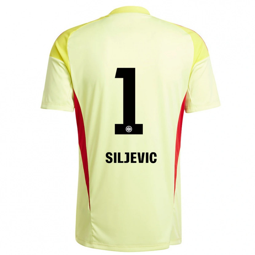 Danxen Damen Amil Siljevic #1 Trikot Hellgelb Schwarz Torwarttrikot 2025/26 Österreich