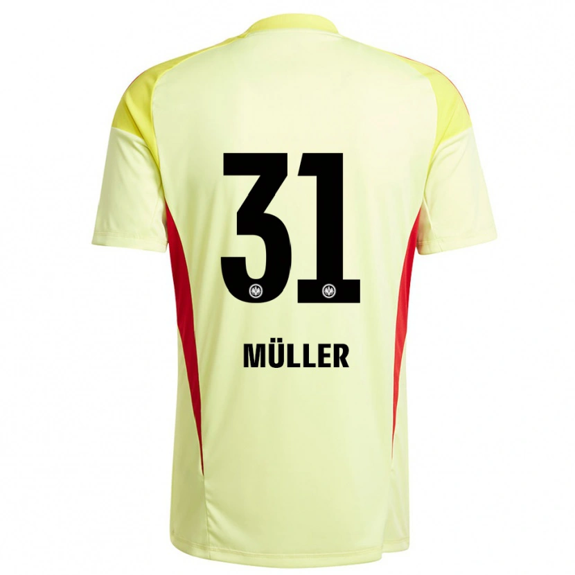 Danxen Damen Laurin Müller #31 Trikot Hellgelb Schwarz Torwarttrikot 2025/26 Österreich