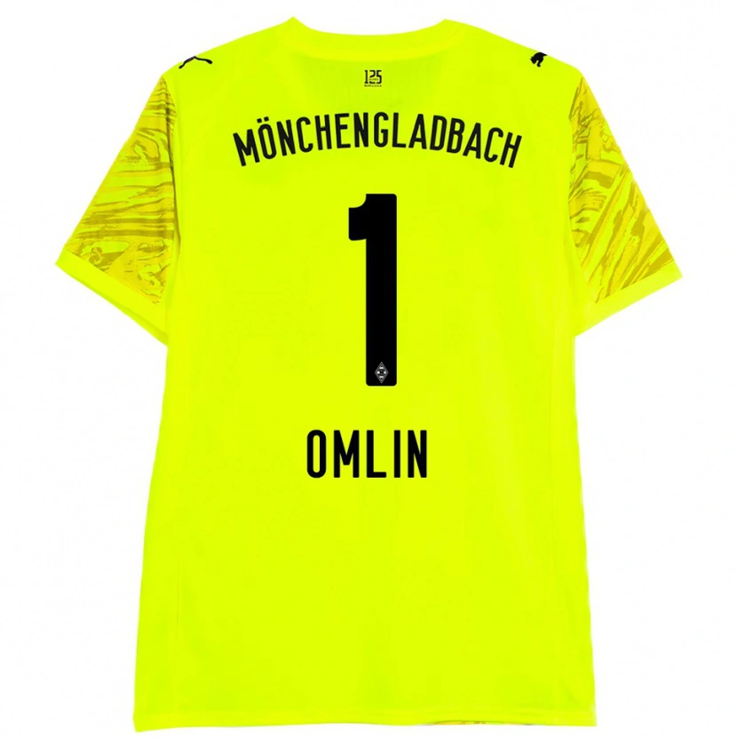 Danxen Damen Jonas Omlin #1 Trikot Gelb Schwarz Torwarttrikot 2025/26 Österreich