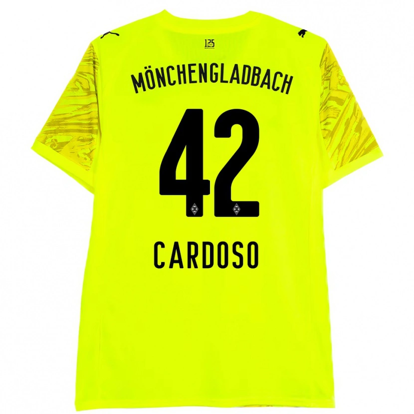 Danxen Damen Tiago Pereira Cardoso #42 Trikot Gelb Schwarz Torwarttrikot 2025/26 Österreich