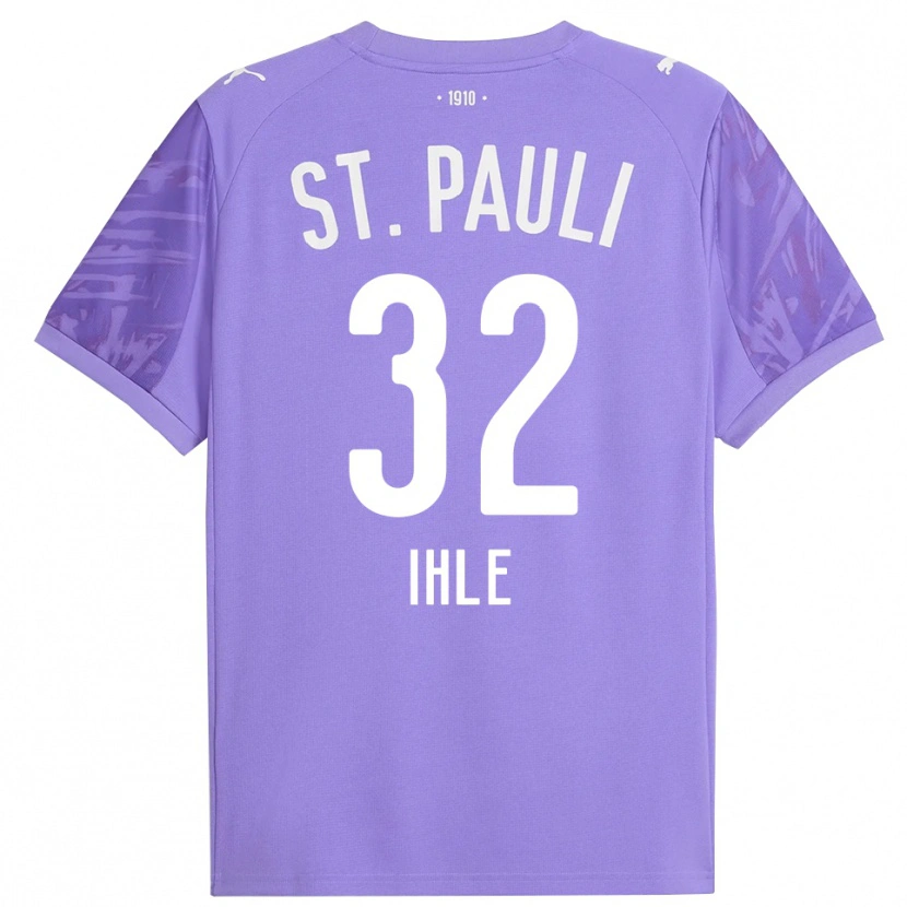 Danxen Damen Friederike Ihle #32 Trikot Mittel Lila Schwarz Torwarttrikot 2025/26 Österreich