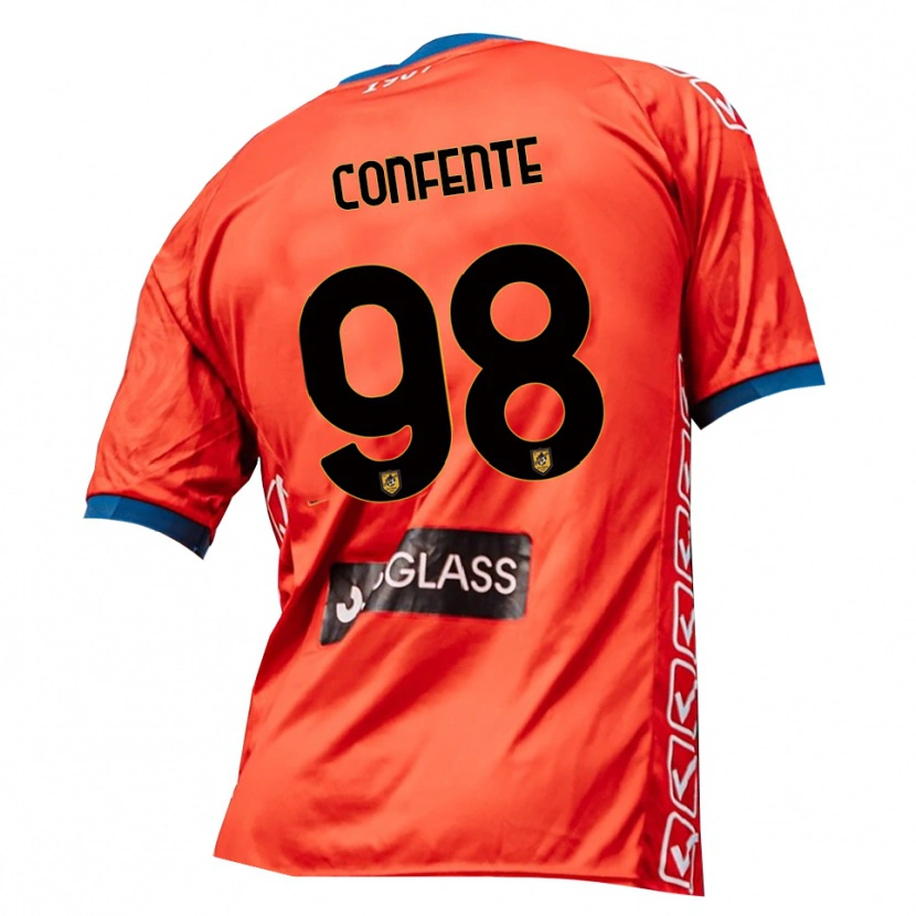 Danxen Damen Alessandro Confente #98 Trikot Rot Orange Torwarttrikot 2025/26 Österreich