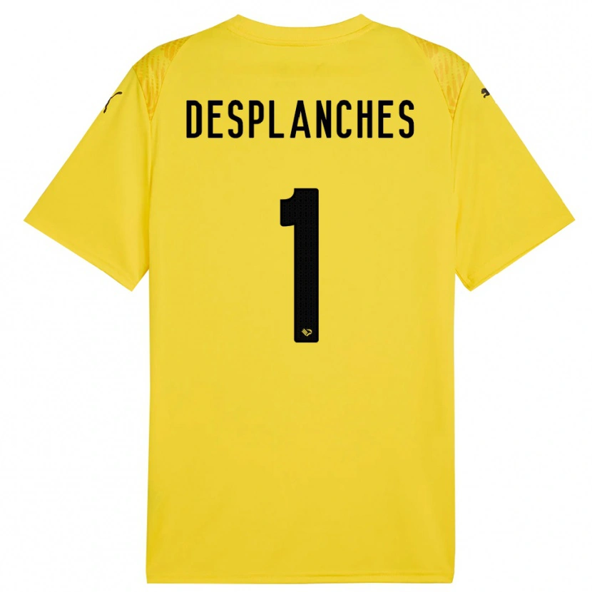 Danxen Damen Sebastiano Desplanches #1 Trikot Gelb Schwarz Torwarttrikot 2025/26 Österreich
