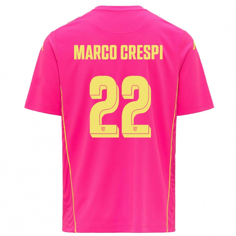 Danxen Damen Gian Marco Crespi #22 Trikot Tiefes Pink Gelb Torwarttrikot 2025/26 Österreich