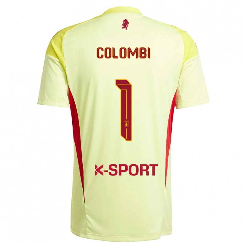 Danxen Damen Simone Colombi #1 Trikot Hellgelb Rot Torwarttrikot 2025/26 Österreich