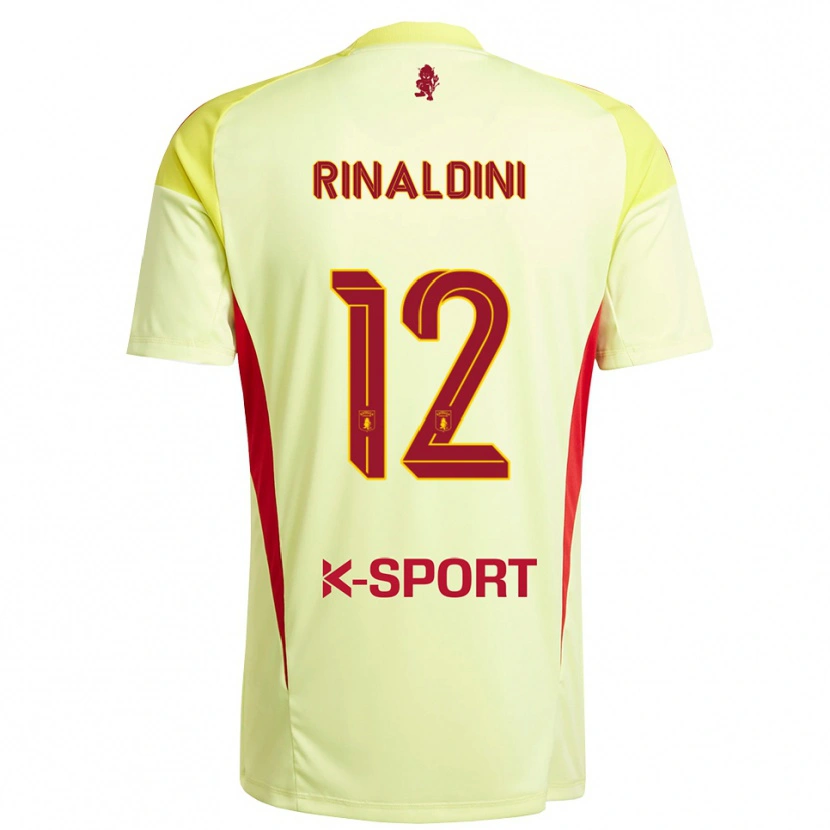 Danxen Damen Ruben Rinaldini #12 Trikot Hellgelb Rot Torwarttrikot 2025/26 Österreich