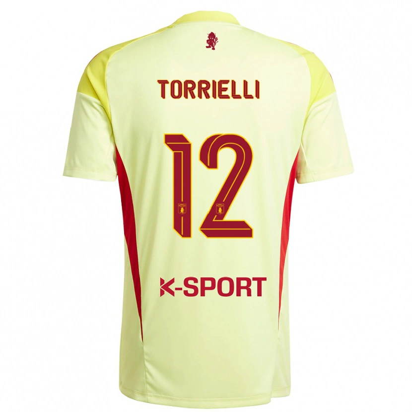 Danxen Damen Edoardo Torrielli #12 Trikot Hellgelb Rot Torwarttrikot 2025/26 Österreich