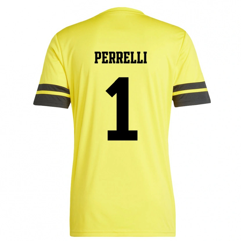 Danxen Damen Samuele Perrelli #1 Trikot Gelb Schwarz Torwarttrikot 2025/26 Österreich