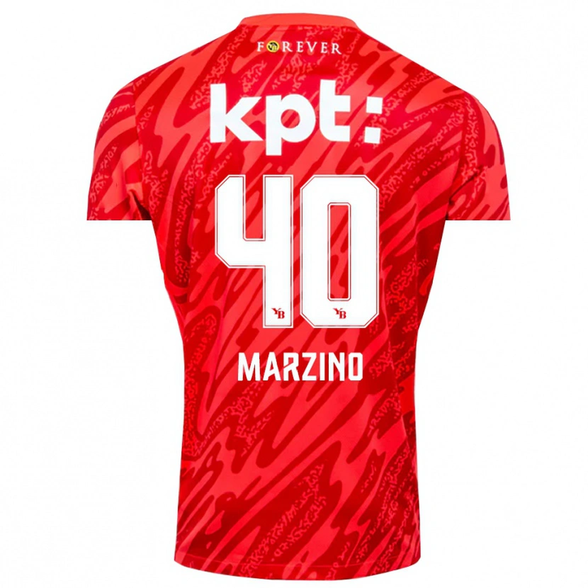 Danxen Damen Dario Marzino #40 Trikot Rot Weiß Torwarttrikot 2025/26 Österreich