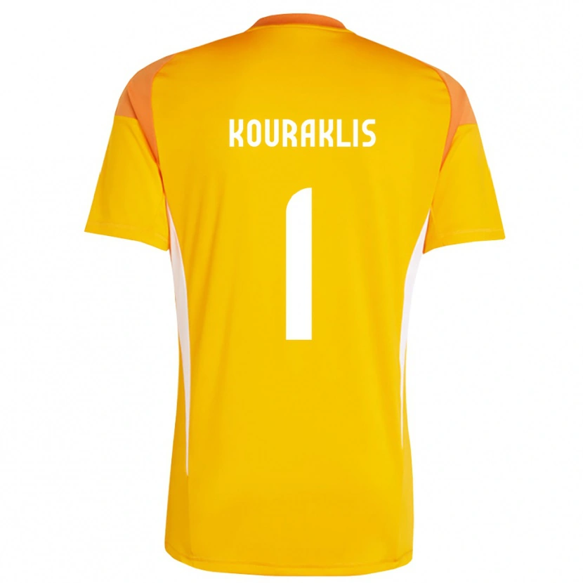 Danxen Damen Georgios Kouraklis #1 Trikot Orange Weiß Torwarttrikot 2025/26 Österreich