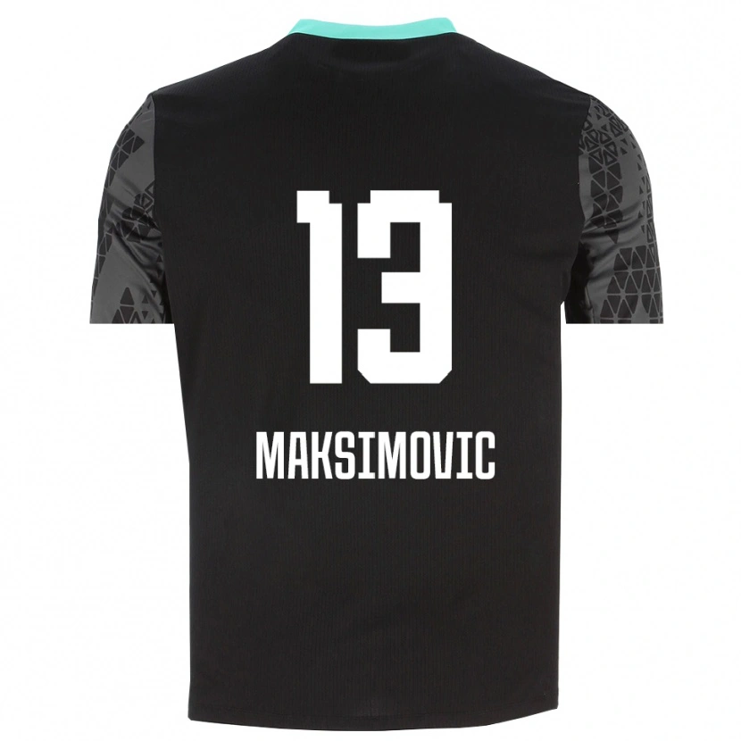 Danxen Damen Filip Maksimovic #13 Trikot Dunkelgrau Schwarz Torwarttrikot 2025/26 Österreich