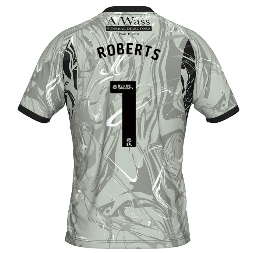 Danxen Damen Liam Roberts #1 Trikot Hellgrau Schwarz Torwarttrikot 2025/26 Österreich