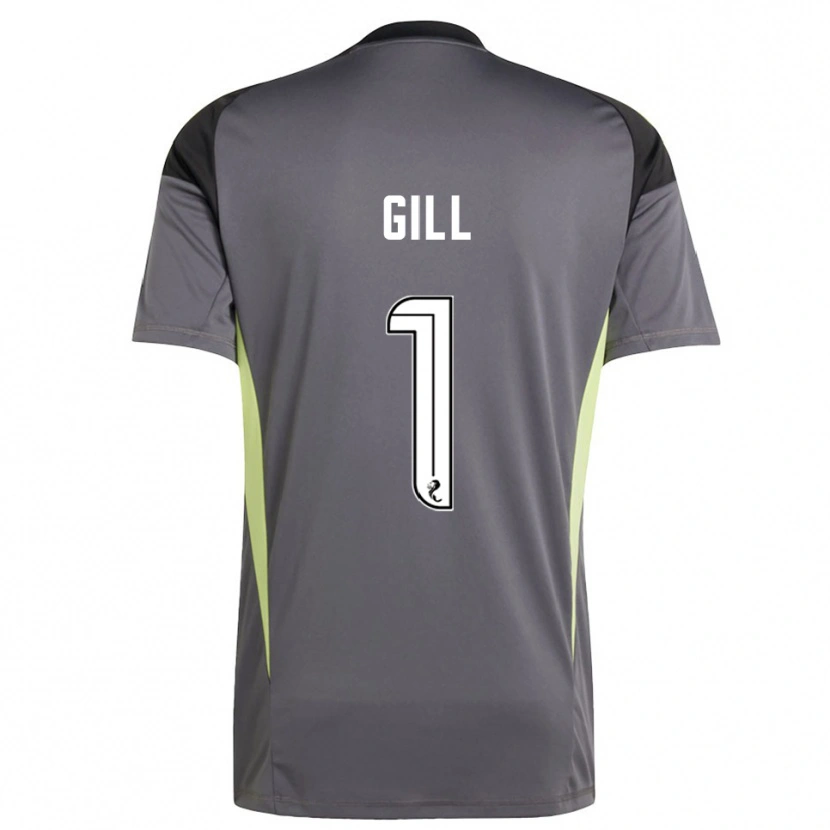 Danxen Damen Marcus Gill #1 Trikot Grau Weiß Torwarttrikot 2025/26 Österreich
