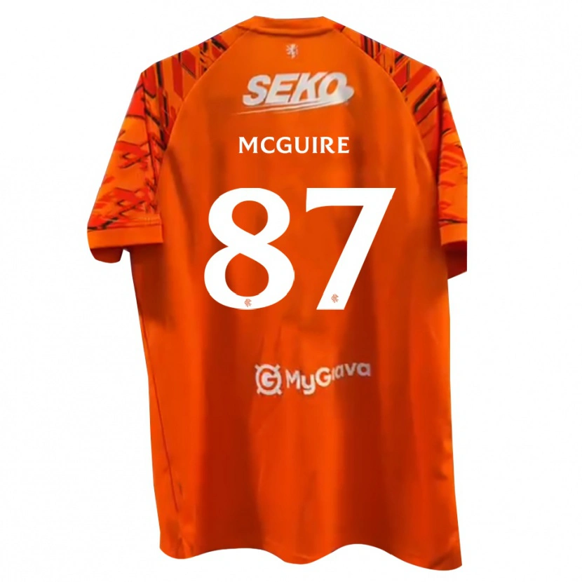Danxen Damen Rydnn McGuire #87 Trikot Orange Weiß Torwarttrikot 2025/26 Österreich