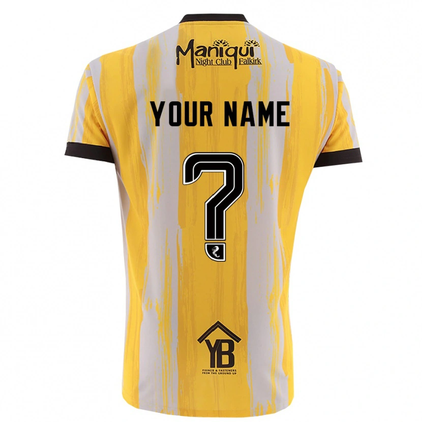 Danxen Damen Falkirk FC Trikot Gelb Schwarz Torwarttrikot 2025/26 Österreich