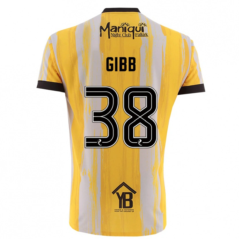 Danxen Damen Thomas Gibb #38 Trikot Gelb Schwarz Torwarttrikot 2025/26 Österreich