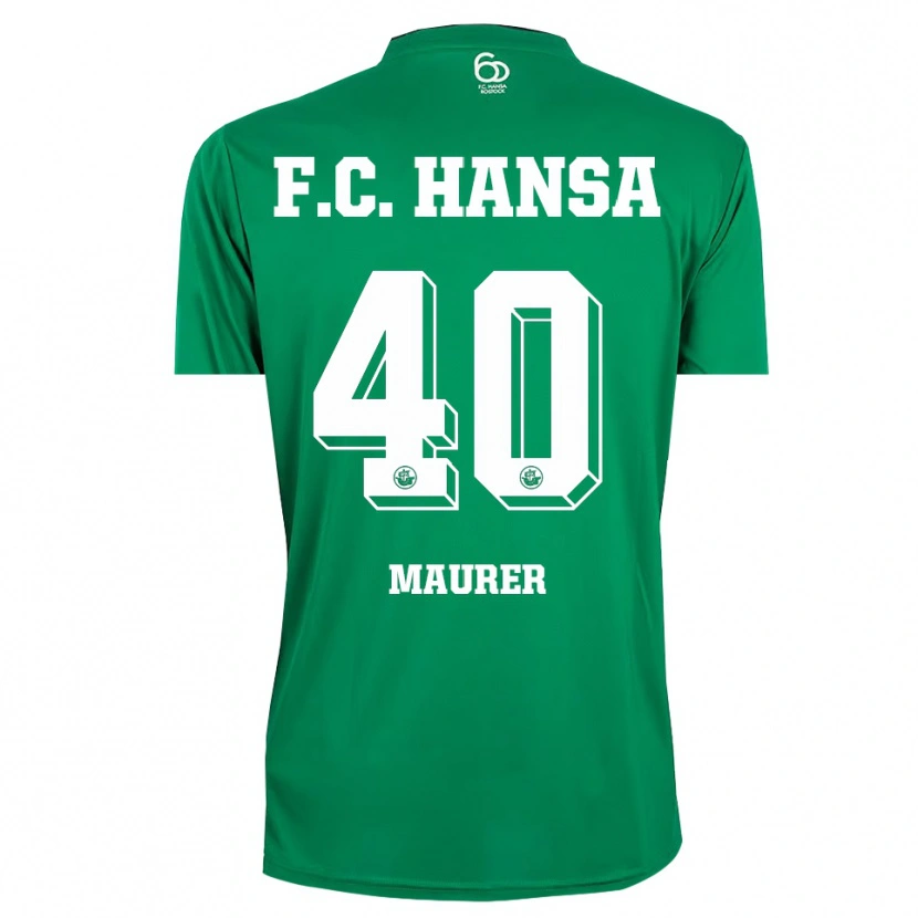Danxen Damen Erik Maurer #40 Trikot Dunkelgrün Weiß Torwarttrikot 2025/26 Österreich
