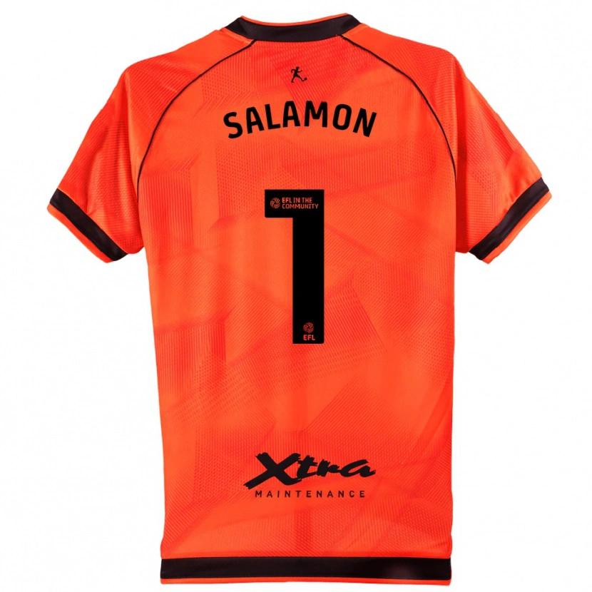 Danxen Damen Matteo Salamon #1 Trikot Orange Schwarz Torwarttrikot 2025/26 Österreich