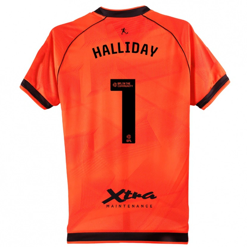 Danxen Damen Joel Halliday #1 Trikot Orange Schwarz Torwarttrikot 2025/26 Österreich