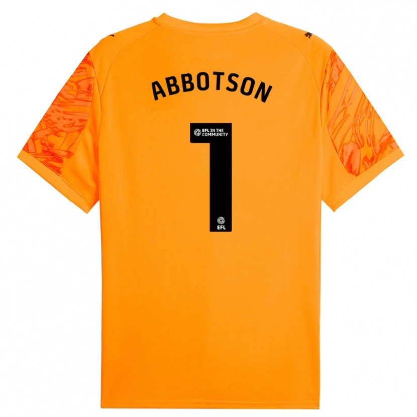 Danxen Damen Oscar Abbotson #1 Trikot Orange Schwarz Torwarttrikot 2025/26 Österreich