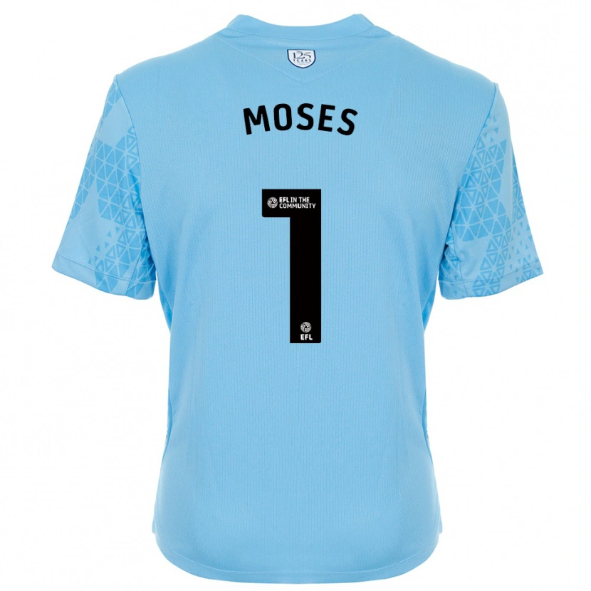 Danxen Damen Maxwell Moses #1 Trikot Himmelblau Schwarz Torwarttrikot 2025/26 Österreich