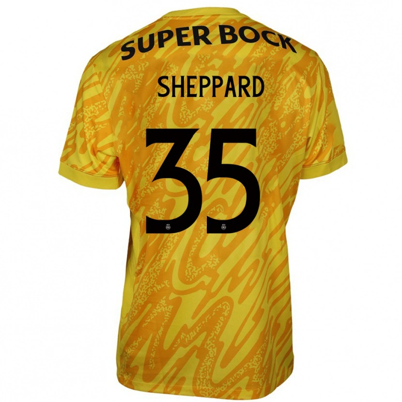 Danxen Damen Catriona Sheppard #35 Trikot Gelb Orange Torwarttrikot 2025/26 Österreich