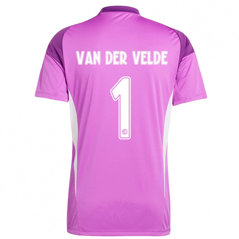 Danxen Damen Valentijn van der Velde #1 Trikot Hellviolett Weiß Torwarttrikot 2025/26 Österreich