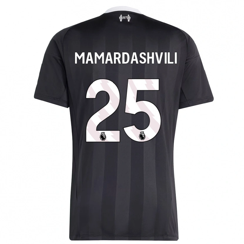 Danxen Damen Giorgi Mamardashvili #25 Trikot Schwarz Weiß Torwarttrikot 2025/26 Österreich