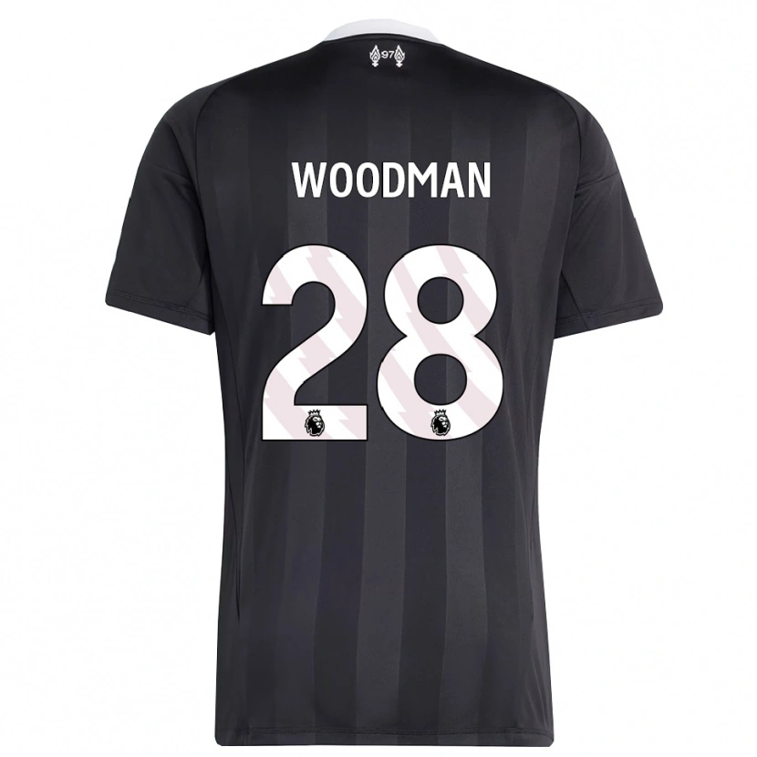 Danxen Damen Freddie Woodman #28 Trikot Schwarz Weiß Torwarttrikot 2025/26 Österreich