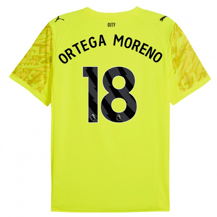 Danxen Damen Stefan Ortega #18 Trikot Gelb Orange Schwarz Torwarttrikot 2025/26 Österreich