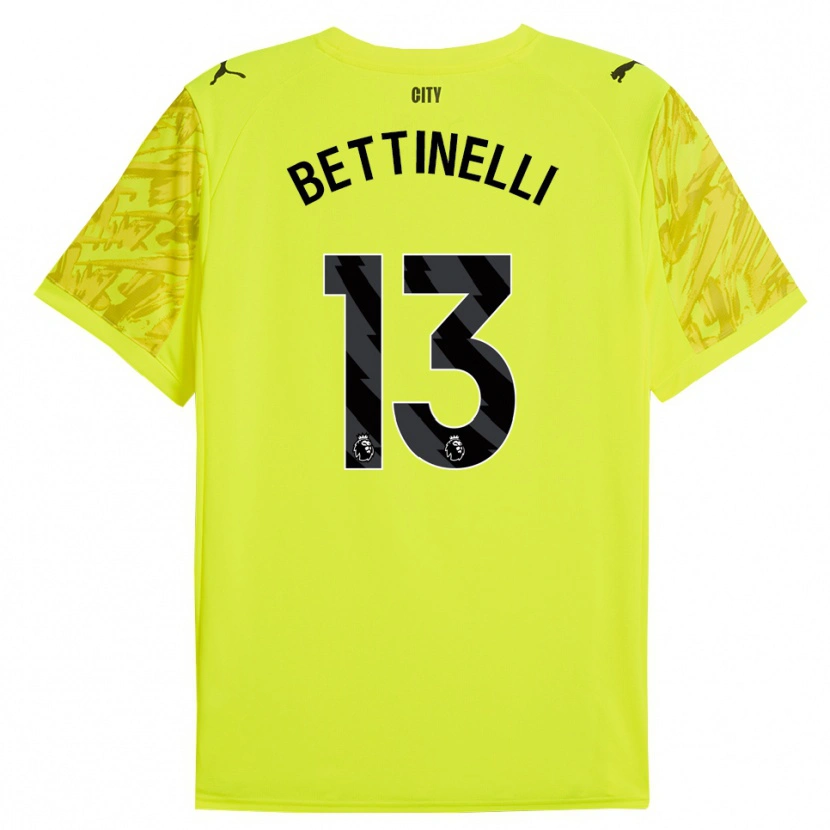 Danxen Damen Marcus Bettinelli #13 Trikot Gelb Orange Schwarz Torwarttrikot 2025/26 Österreich