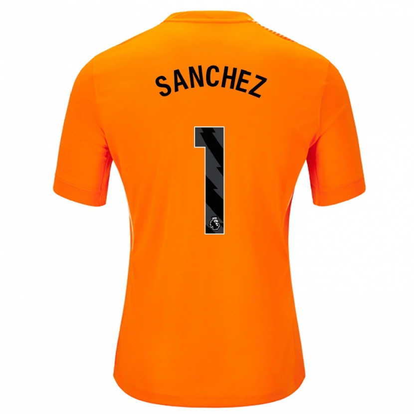 Danxen Damen Robert Sánchez #1 Trikot Orange Schwarz Torwarttrikot 2025/26 Österreich