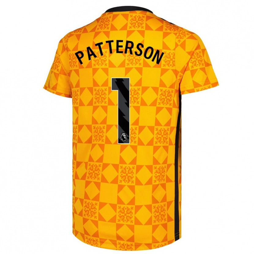 Danxen Damen Anthony Patterson #1 Trikot Gelb Schwarz Torwarttrikot 2025/26 Österreich