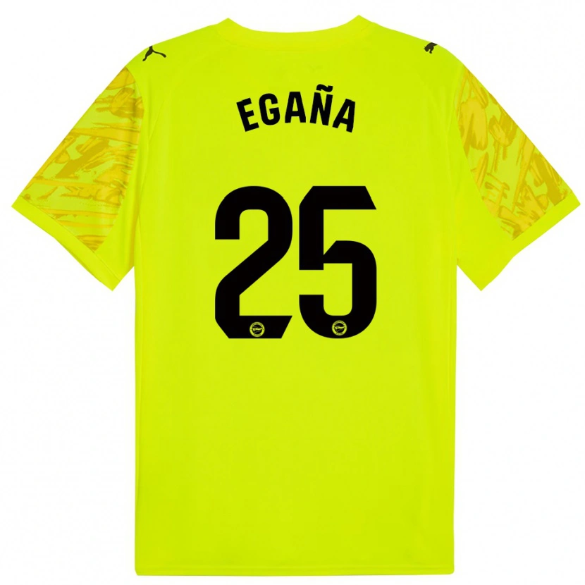 Danxen Damen Eider Egaña #25 Trikot Gelb Schwarz Torwarttrikot 2025/26 Österreich