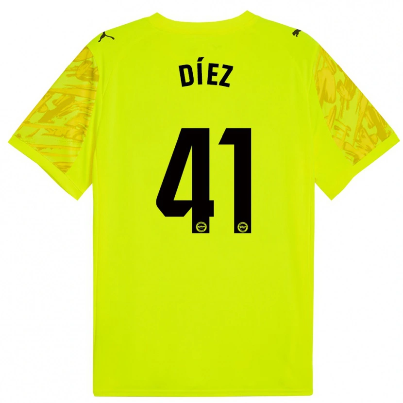 Danxen Damen Victor Díez #41 Trikot Gelb Schwarz Torwarttrikot 2025/26 Österreich