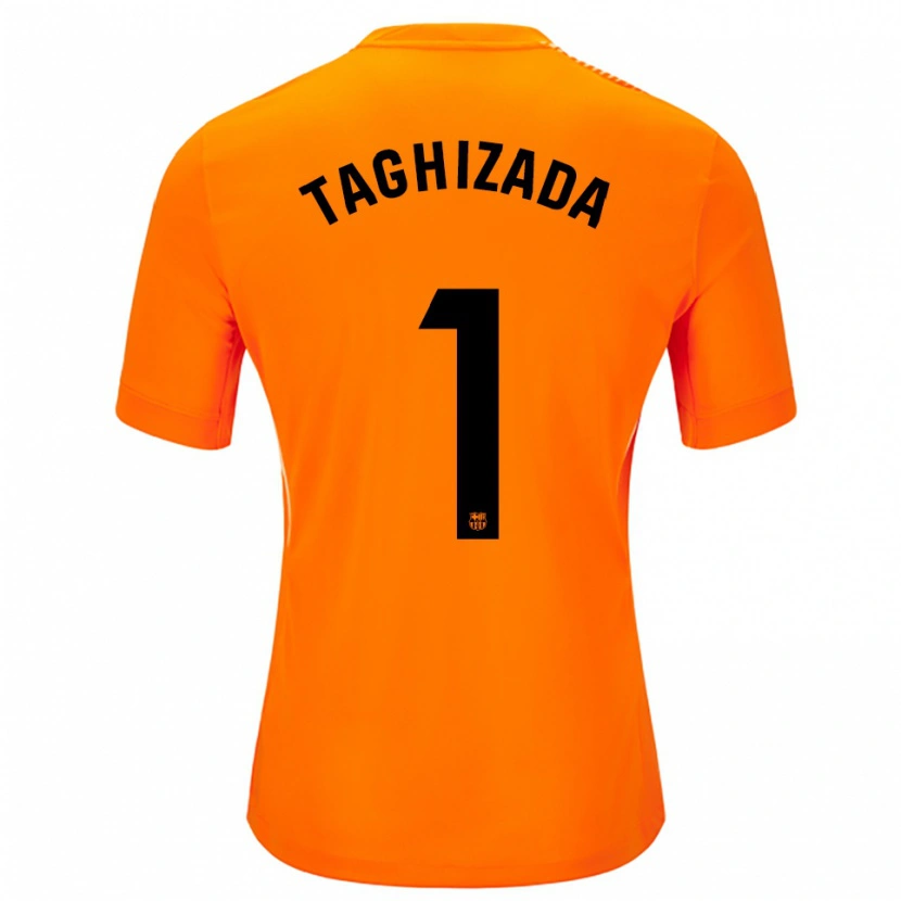 Danxen Damen Eldar Taghizada #1 Trikot Orange Schwarz Torwarttrikot 2025/26 Österreich