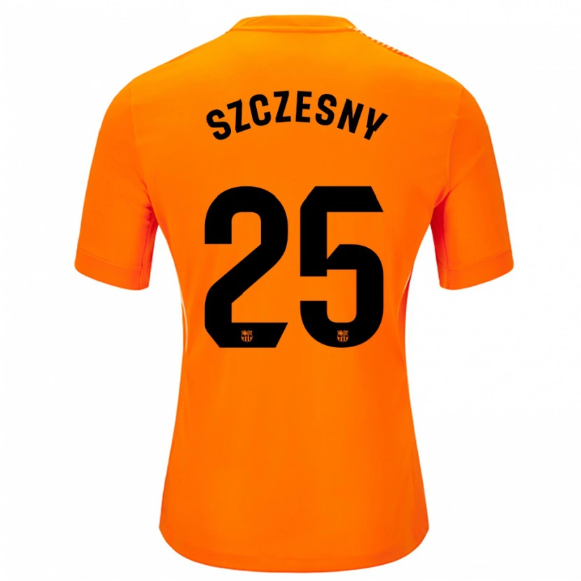 Danxen Damen Wojciech Szczesny #25 Trikot Orange Schwarz Torwarttrikot 2025/26 Österreich