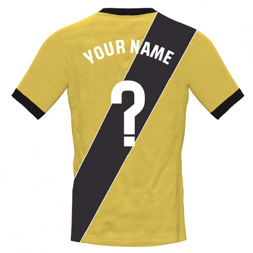 Danxen Damen Rayo Vallecano Trikot Gelb Schwarz Torwarttrikot 2025/26 Österreich