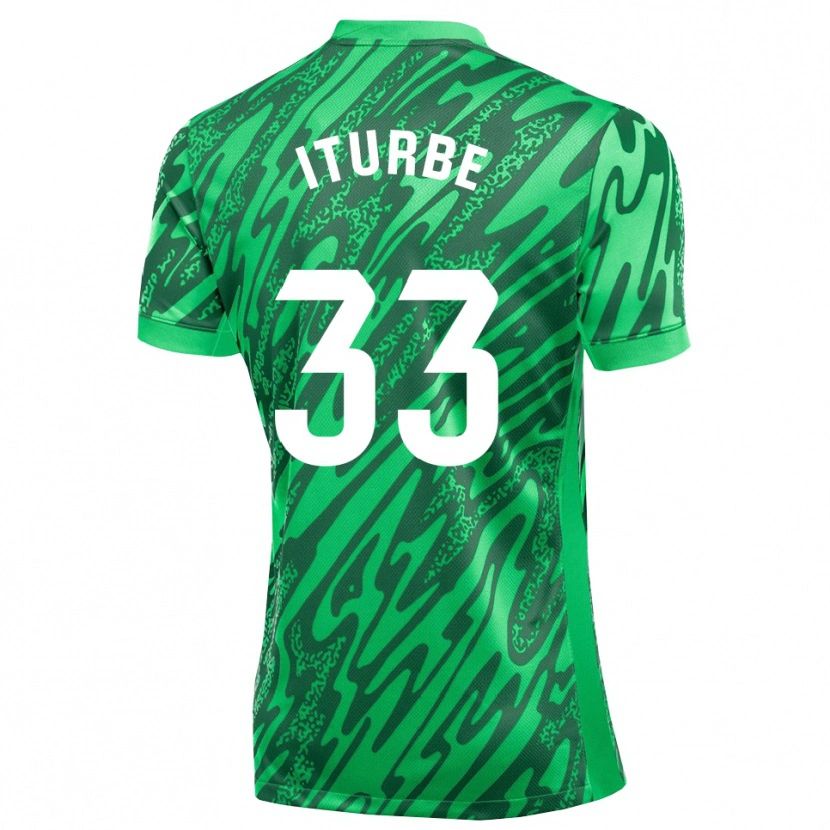 Danxen Damen Alejandro Iturbe #33 Trikot Dunkelgrün Weiß Torwarttrikot 2025/26 Österreich