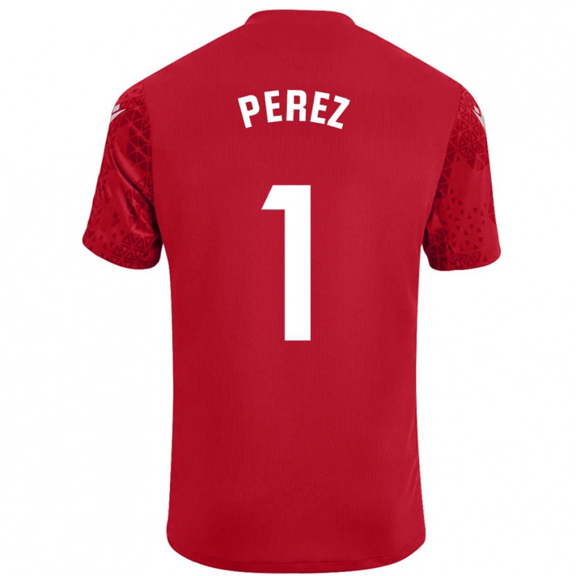 Danxen Damen Fer Pérez #1 Trikot Rot Weiß Torwarttrikot 2025/26 Österreich