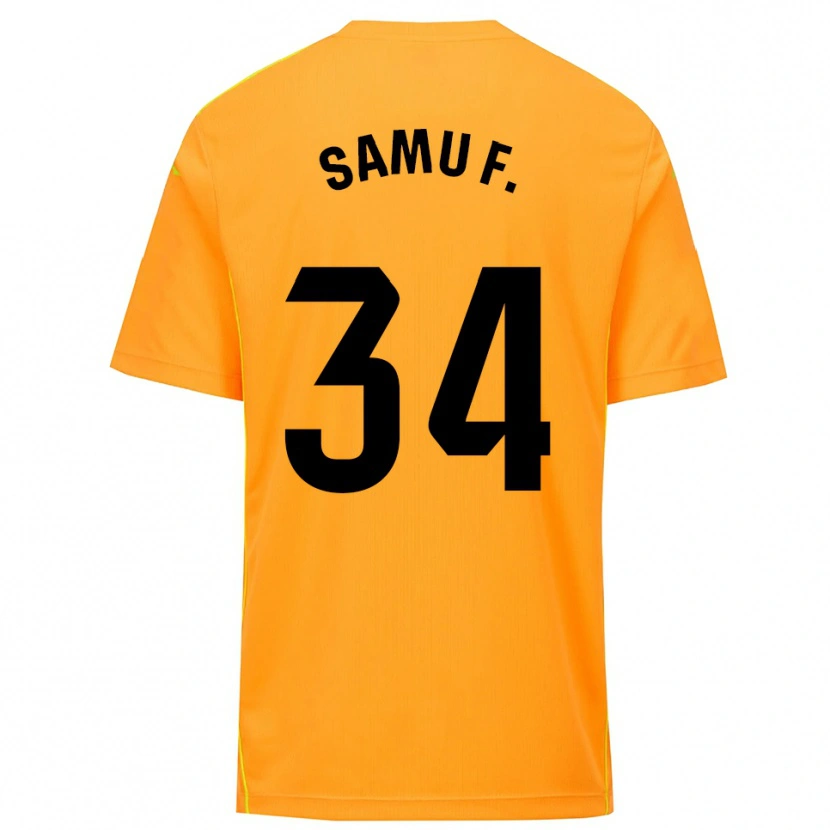 Danxen Damen Samu Fernández #34 Trikot Orange Schwarz Torwarttrikot 2025/26 Österreich