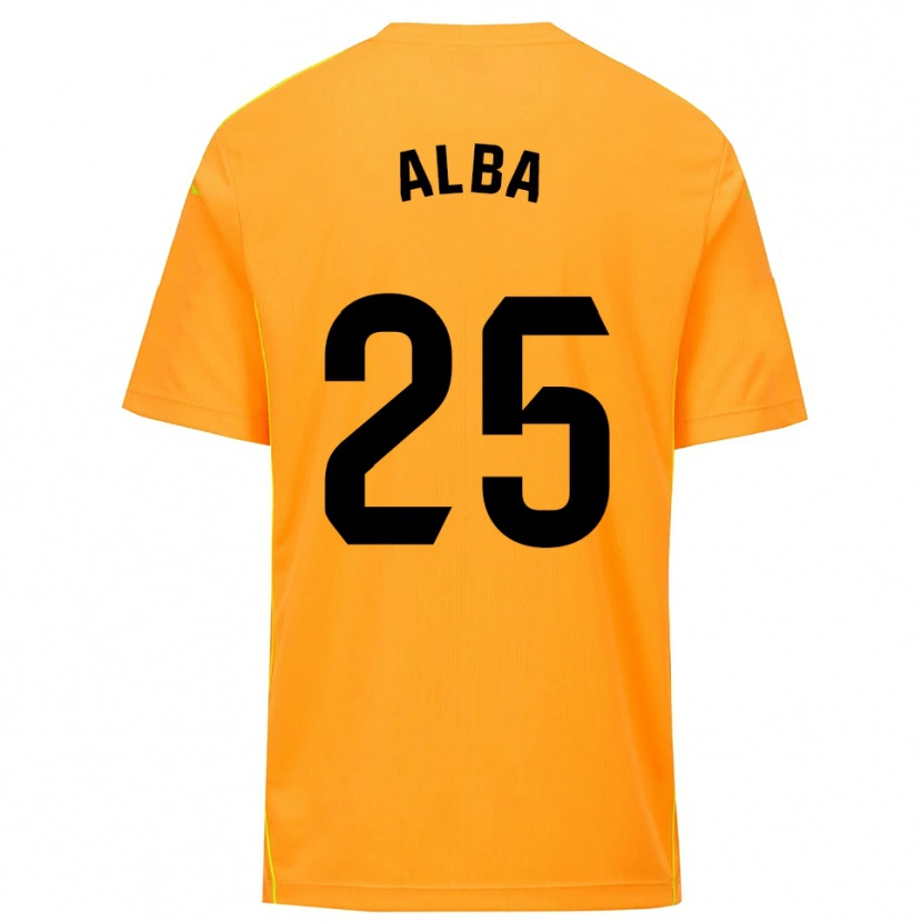 Danxen Damen Alba Acebes Rodríguez #25 Trikot Orange Schwarz Torwarttrikot 2025/26 Österreich